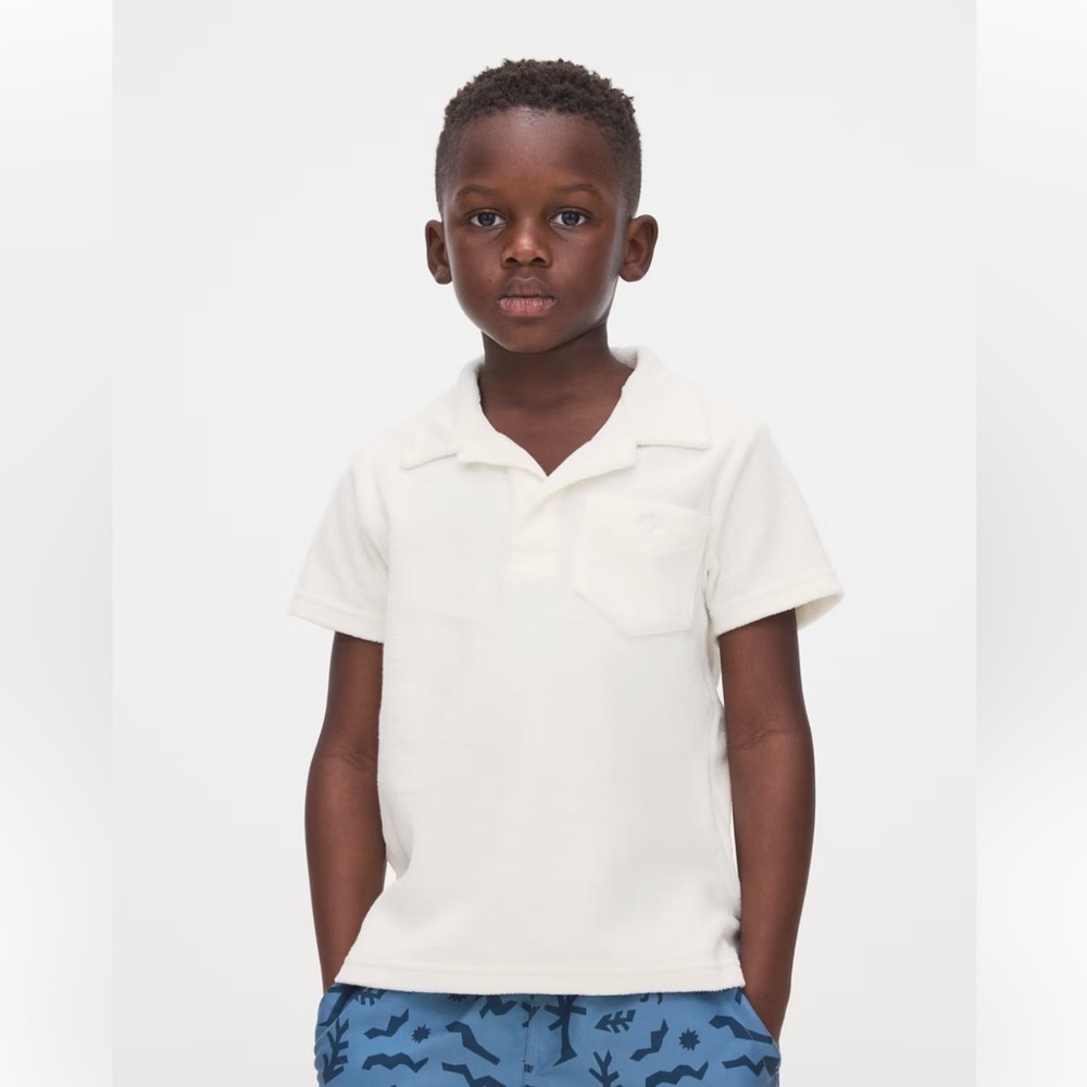 Janie and Jack White Terrycloth Polo Size 5